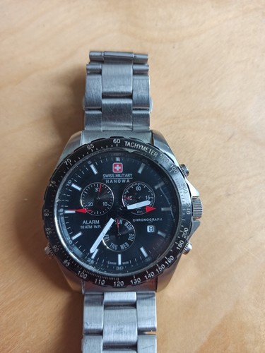 Swiss military alarm chrono - military,