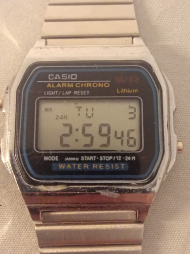 Casio alarm chrono 593 a159w - casio, [593]