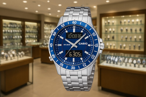 Casio msy 700d herrenuhr - msy-700d, blau